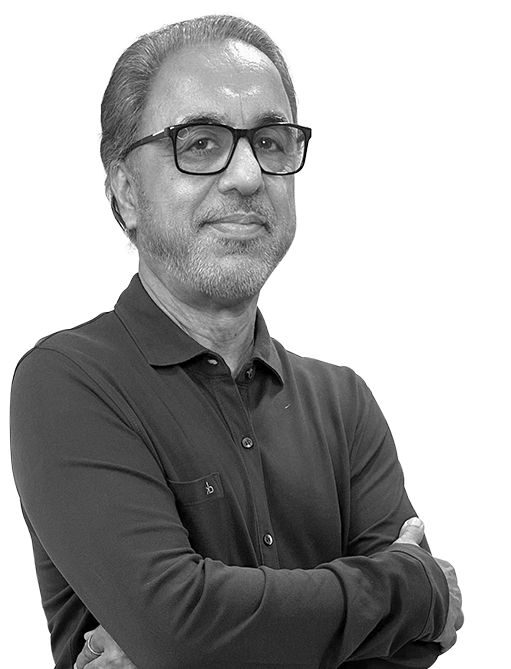 Black and White portrait image of icogz partner Bicky Carlra